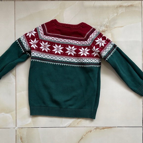 Gymboree Red and Green Kids Sweater - Picture 3 of 3